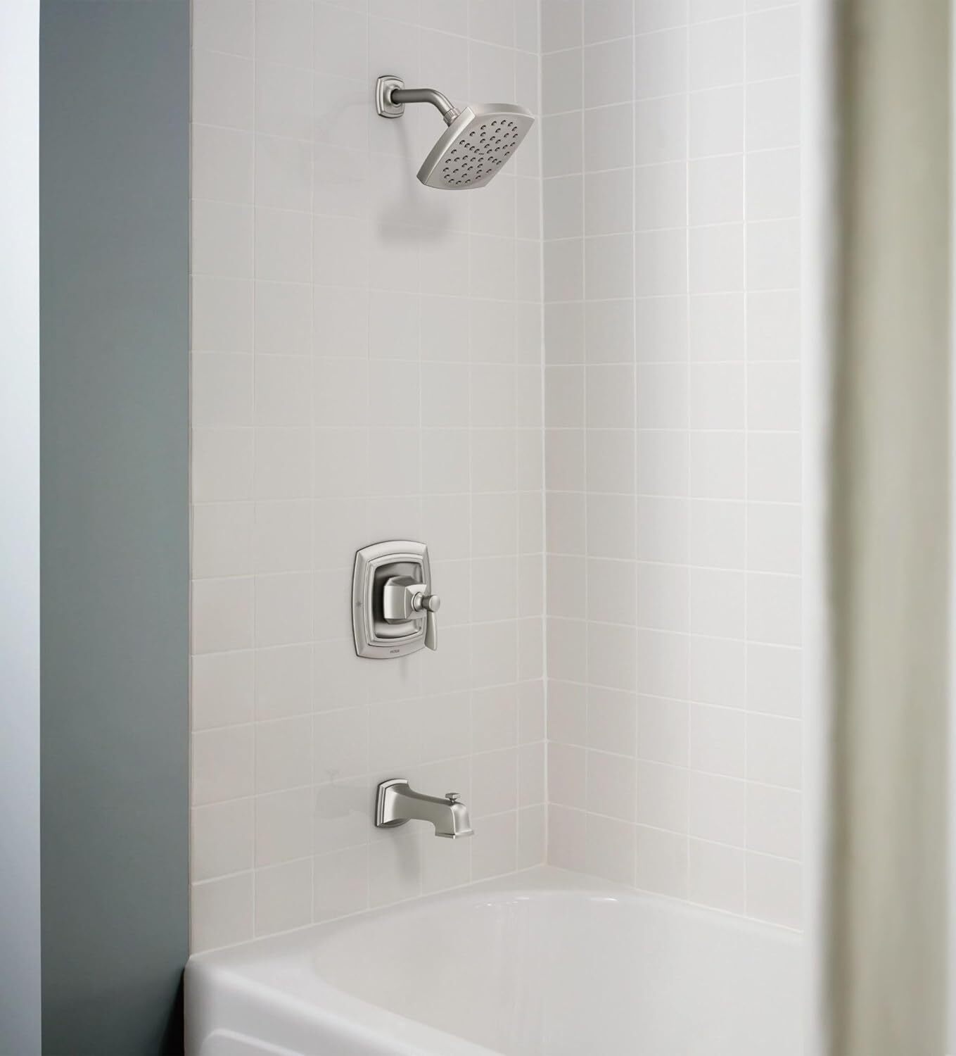 Moen 82922SRN Conway Bathroom Tub and Shower Trim Kit with Valve Brushed Nickel