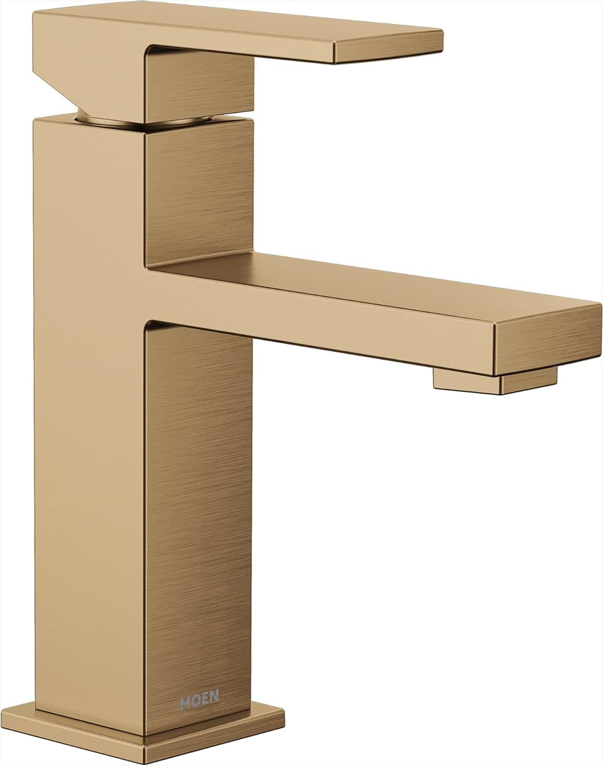MOEN Revyl Modern Single Handle Bathroom Faucet With Drain Bronzed Gold 84771BZG
