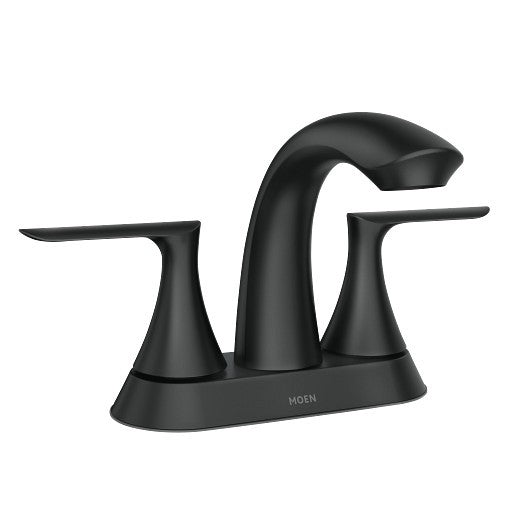 Moen 84515BL Findlay 4 in. Centerset 2-Handle Bathroom Faucet Matte Black