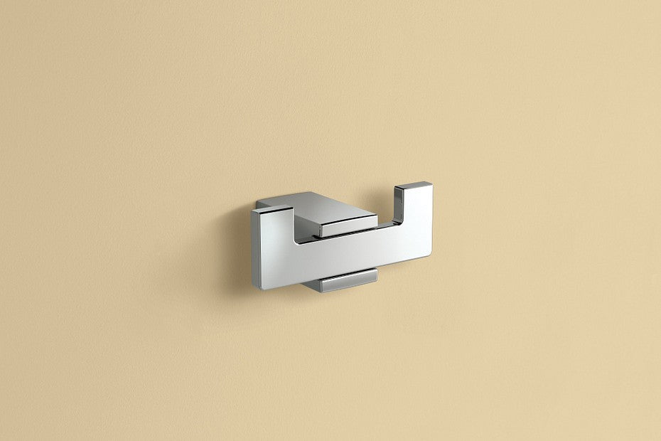 MOEN BP3703BN Kyvos Double Robe Hook Towel Hanger - Brushed Nickel