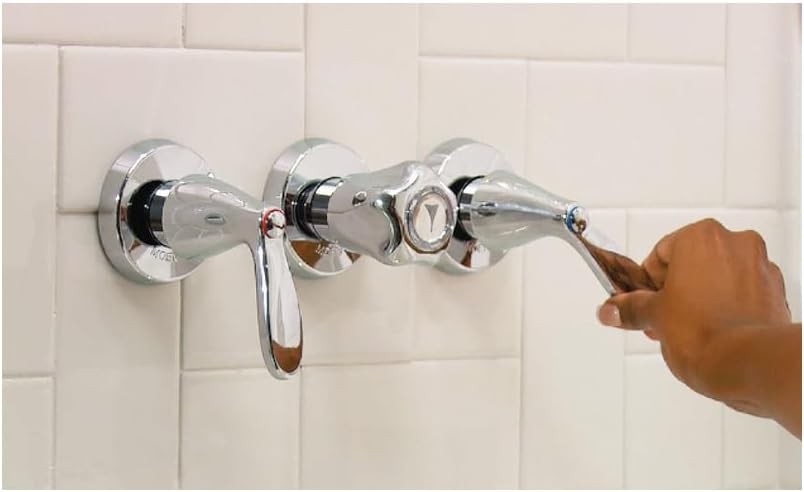 Moen Adler 82663 Chrome Standard 3-Handle Bathtub & Shower Faucet with Valve