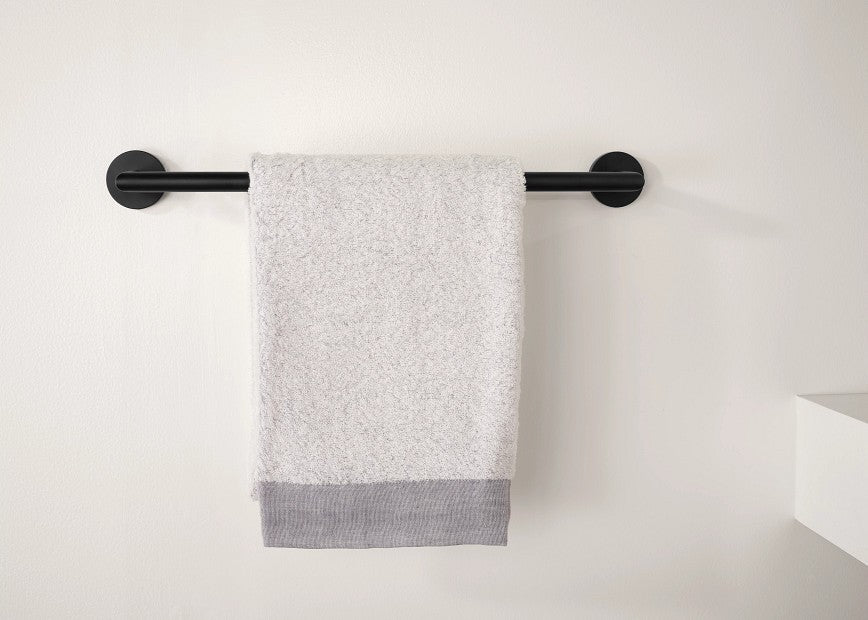 Moen Y5718BL 18" Arlys Towel Bar Holder - Matte Black