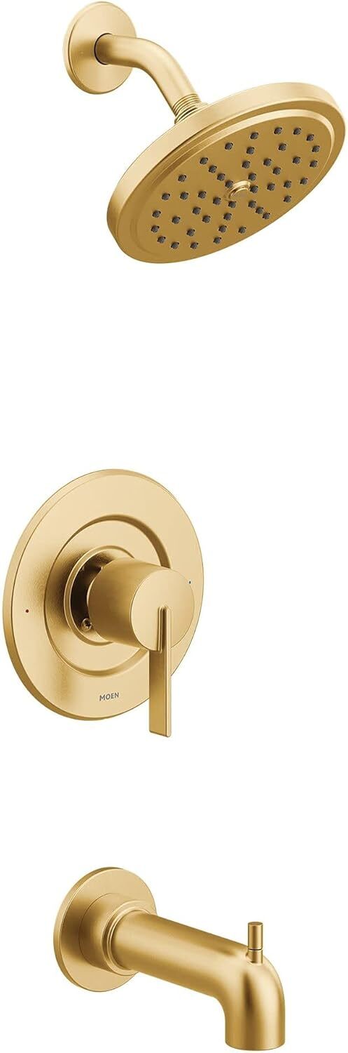 Moen T2263EPBG CIA Brushed Gold 1-Handle Tub & Shower Trim Package Posi-Temp Eco