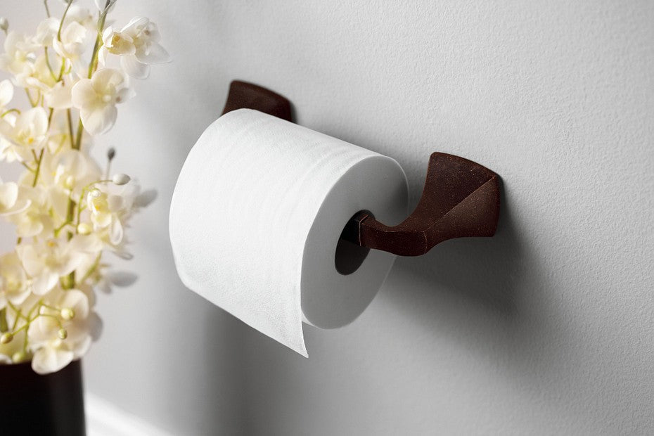 MOEN YB5108ORB Voss Pivoting Double Post Toilet Paper Holder - Oil Rubbed Bronze