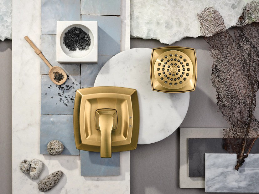 Moen T2692BG Voss Posi-Temp Pressure Balancing Shower Trim Kit - Brushed Gold