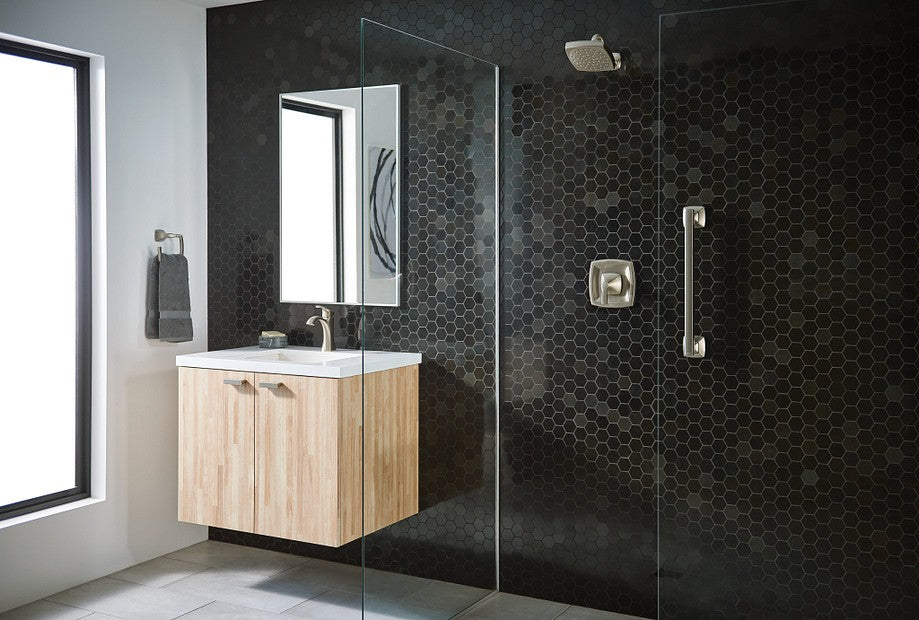 Moen YG5124BN Voss 24 in. Designer Grab Bar - Brushed Nickel