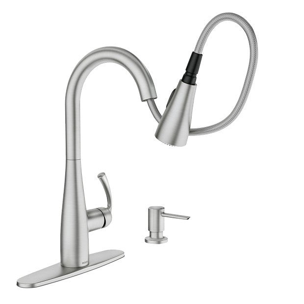 MOEN 87014SRS Essie One-Handle Pulldown Kitchen Faucet - Spot Resist Stainless
