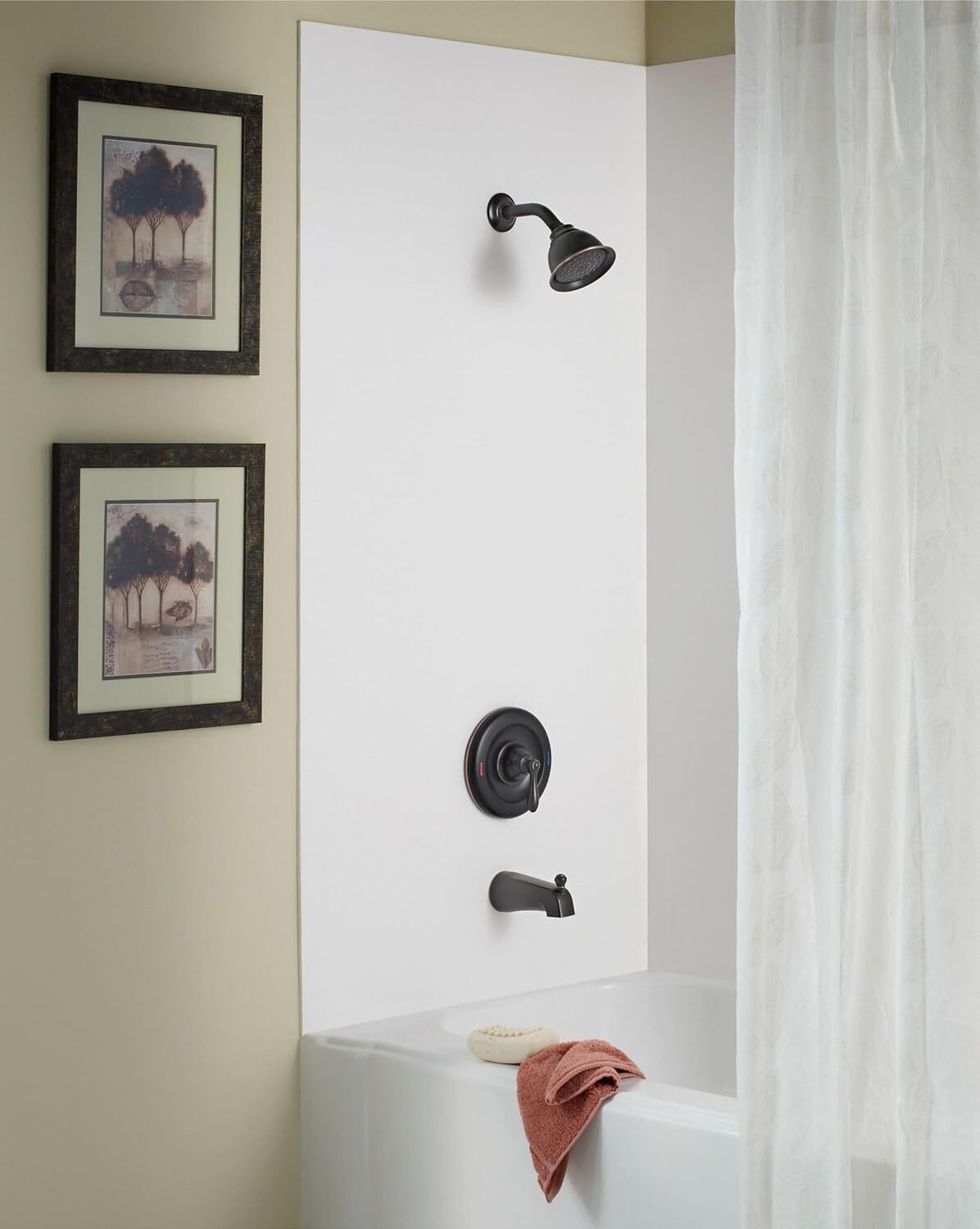 Moen 82496EPBRB Caldwell Tub & Shower Faucet Kit in Mediterranean Bronze