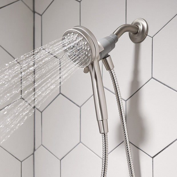 Moen 26000SRN Attract Magnetix 6-Spray Shower Head Wall Mounted - Brushed Nickel