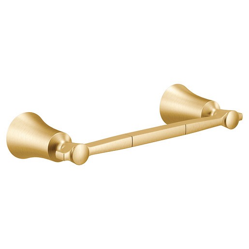 Moen YB0386BG Flara 9-Inch Single Hand Towel Bar - Brushed Gold
