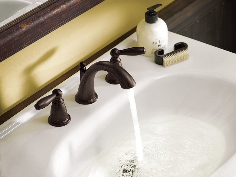 Moen T6620ORB Brantford 1.2 GPM Widespread Bathroom Faucet - Oil Rubbed Bronze