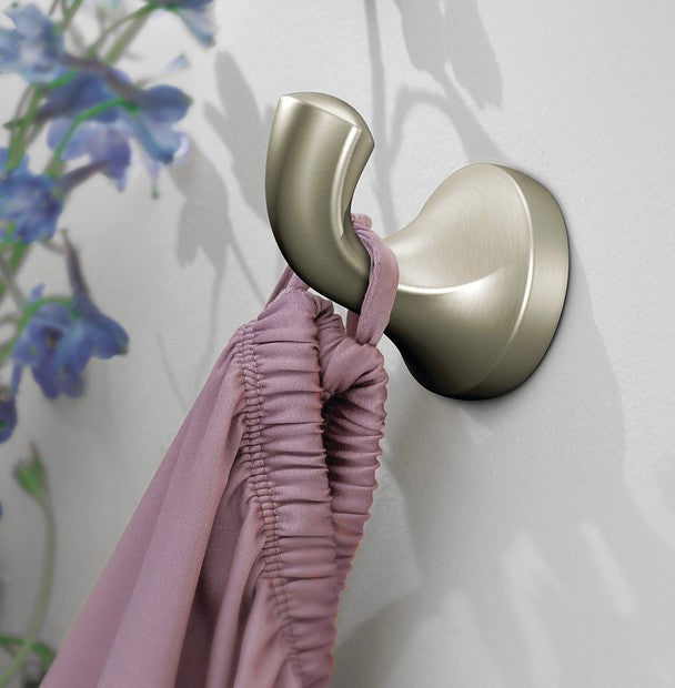 Moen YB2803BN Eva Single Robe Hook - Brushed Nickel