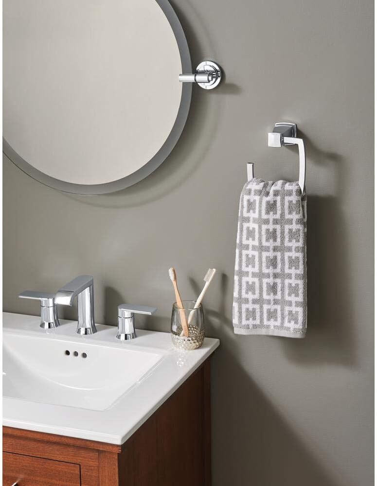 MOEN 84763 Genta 2-Handle Wide Bathroom Faucet Chrome With Drain & Lift Rod