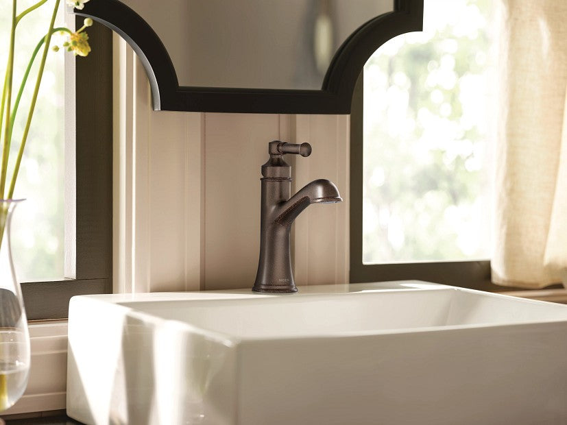 Moen 6803ORB Dartmoor Oil Rubbed Bronze One-Handle Bathroom Faucet