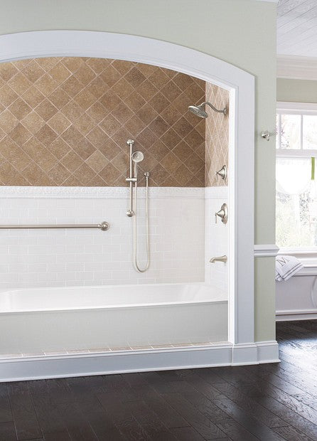 Moen 195386BN Wynford Non-Diverter Tub Spout - Brushed Nickel