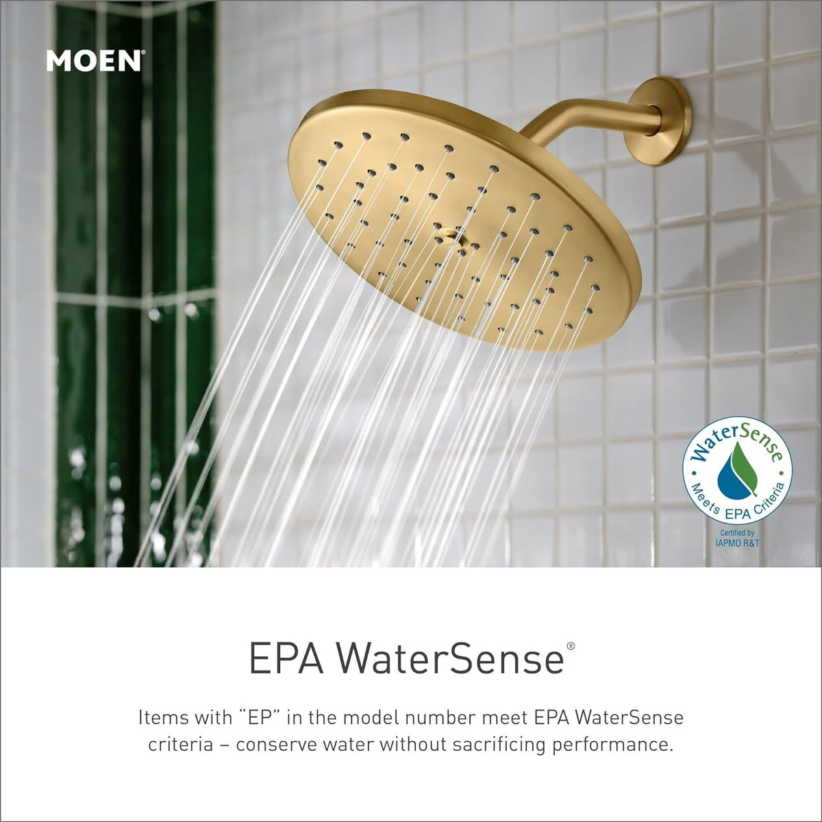Moen UTS3912EPBG Flara M-Core 3-Series Eco-Performanc Shower Only - Brushed Gold