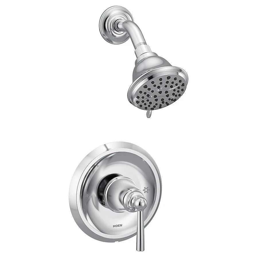 Moen 82348 Caldwell One Handle Posi- Temp Round Shower Faucet - Chrome