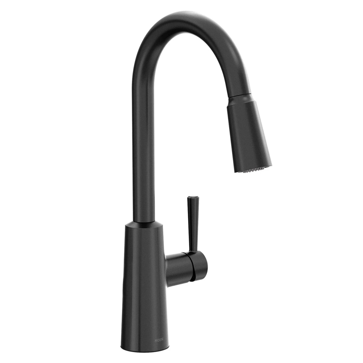 Moen 7402BL Riley One-Handle High Arc Pulldown Kitchen Faucet - Matte Black