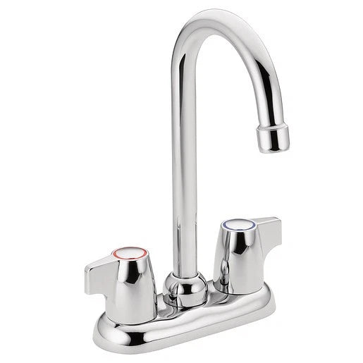 Moen 4903 Chateau 2-Handle High Arc Metal Construction Bar Faucet - Chrome