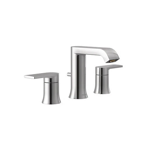 Moen T6708 Genta LX  Two-Handle Low Arc Widespread Bathroom Faucet - Chrome