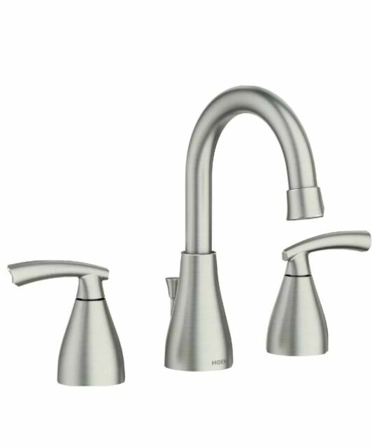 Moen Essie Widespread 2-handle Nickel Bathroom Faucet 84716SRN Brushed Nickel