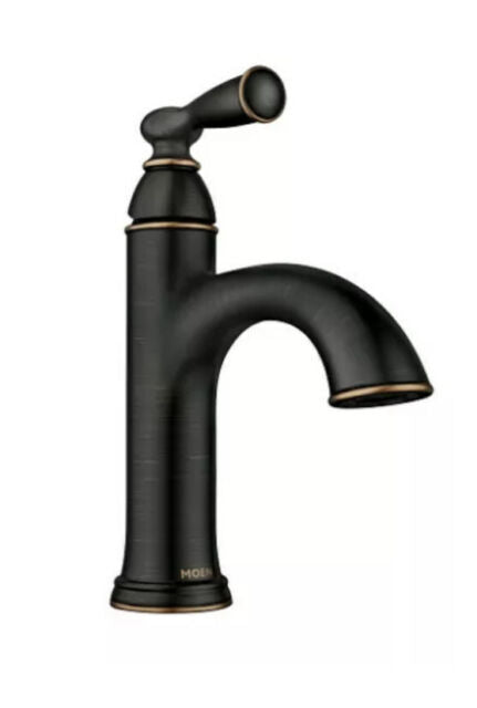 MOEN 84945BRB Banbury One-Handle High Arc Bathroom Faucet - Mediterranean Bronze