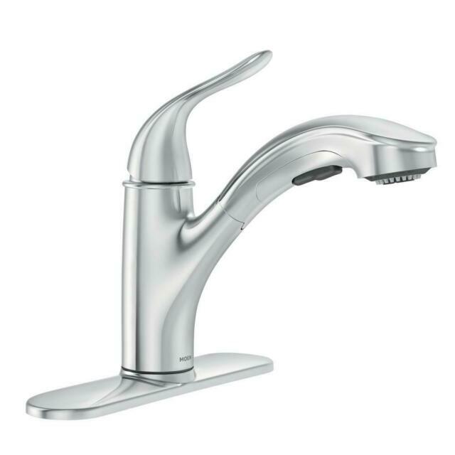 MOEN Brecklyn 87557 Pull-Out Spray Wand Kitchen Faucet Polished Chrome