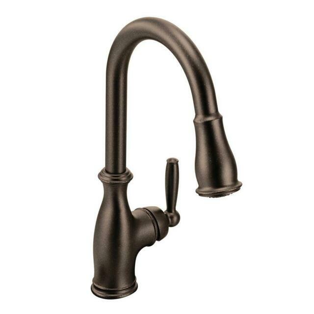 Moen 7185ORB Brantford Pull-Down Sprayer Kitchen Faucet - Oil Rubbed Bronze