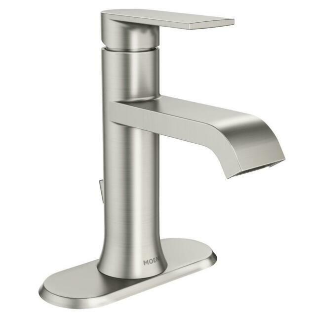 MOEN WS84760SRN Genta Single-Handle Bathroom Faucet Spot Resist Brushed Nickel