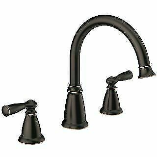 Moen 86924BRB High Arc Banbury Two Handle Roman Tub Faucet Mediterranean Bronze