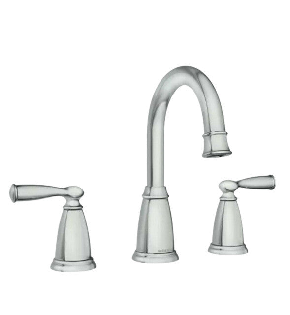 MOEN 84947 Banbury Widespread Double Handle High-Arc Bathroom Faucet in Chrome