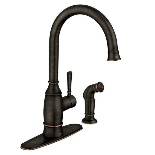 Moen 87506BRB Noell Kitchen Faucet & Side Sprayer - Mediterranean Bronze