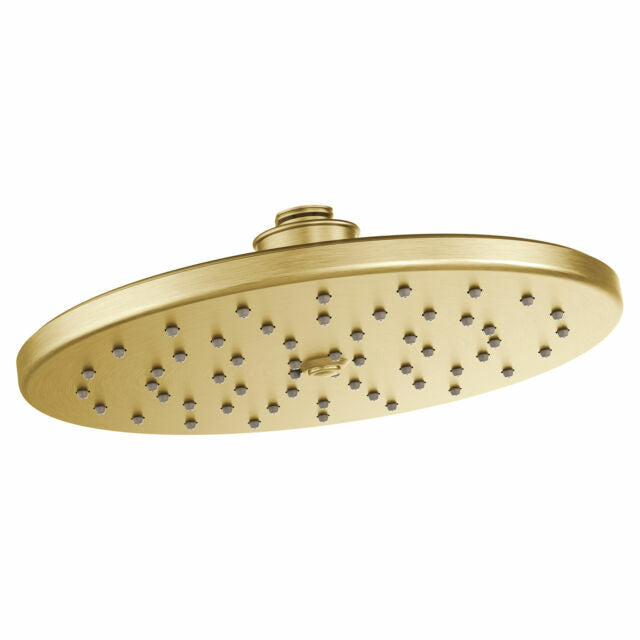 Moen S112BG Waterhill 2.5 GPM Single Function Rain Shower Head - Brushed Gold