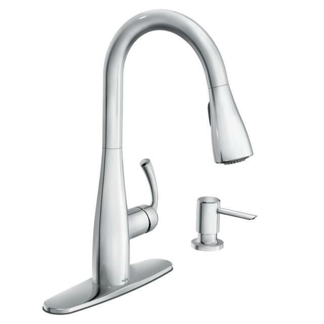 Moen Essie One-Handle Pulldown Kitchen Faucet Moen 87014 - Chrome Finish