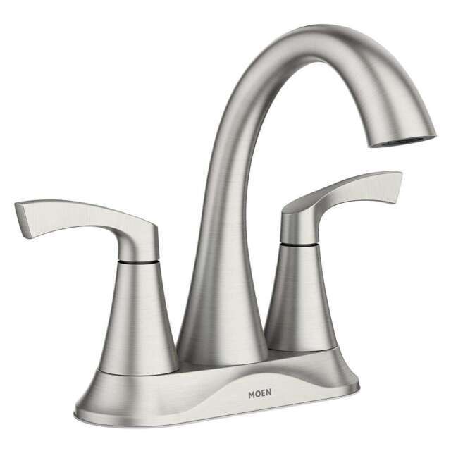 MOEN Korek 84467SRN 4" 2-Handle Bathroom Faucet - Spot Resist Brushed Nickel