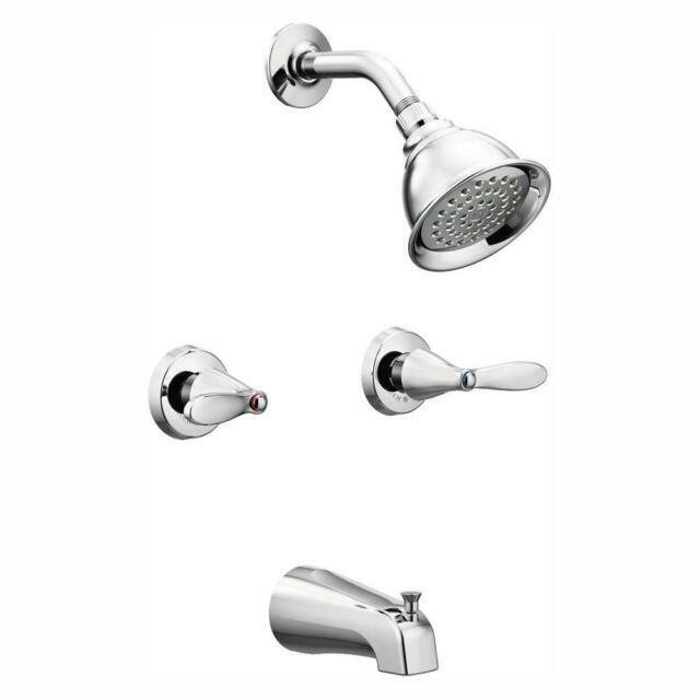 Moen 82602 Tub & Shower Finish Adler 2-Handle 1-Spray Tub Shower Faucet W/ Valve