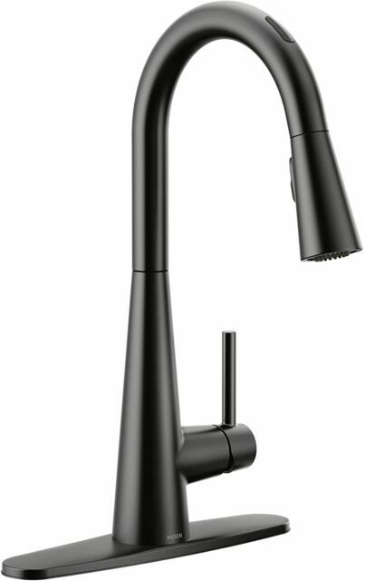 Moen 7864EVBL Smart Kitchen Faucet Matte Black One-Handle High Arc - Matte Black